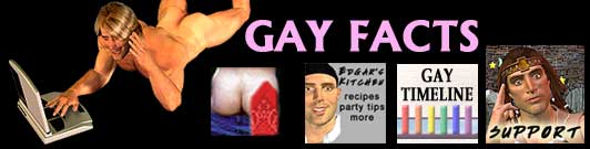 Free Gay Facts and support at Aaron's Lavender Leviathan is a completely free and hassle free site. No porn loops here. This site, created by artist, Aaron Rush is full of gay photos and images. Nude male photos as well as erotic digital fantasies. It's free and it's fun.