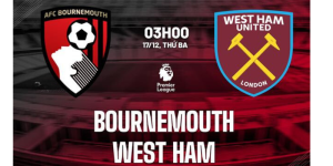 soi kèo Bournemouth vs West Ham